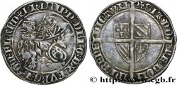FLANDERS - COUNTY OF FLANDERS - PHILIP THE BOLD Plaque, double gros botdraeger, ou à la mante, ou à la bannière