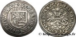 ALSACE - COMTÉ DE HANAU-LICHTENBERG - JEAN-RENÉ Ier Demi-teston ou pièce de 12 kreuzers TTB