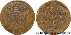 FLANDRE - SIÈGE DE LILLE Cinq sols, monnaie obsidionale