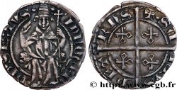 COMTAT-VENAISSIN - INNOCENT VI (Étienne Aubert) Demi-gros ou carlin TTB/TTB+