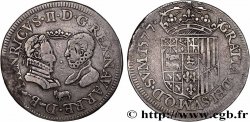 NAVARRE-BÉARN - HENRI III DE NAVARRE, II DE BÉARN ET MARGUERITE DE VALOIS Teston TTB