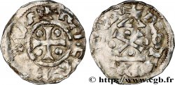 NORMANDIE - DUCHÉ DE NORMANDIE - RICHARD Ier Denier, type au fronton
