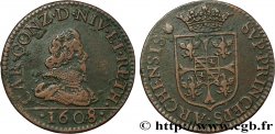 ARDENNES - PRINCIPALITY OF ARCHES-CHARLEVILLE - CHARLES I GONZAGA Liard, type 2B