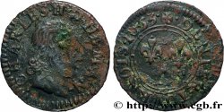 ARDENNES - PRINCIPAUTÉ SOUVERAINE D ARCHES-CHARLEVILLE - CHARLES II DE GONZAGUE Denier tournois, type 2