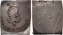 TOURNAISIS - SIÈGE DE TOURNAI Monnaie obsidionale de vingt sols ou patards XF