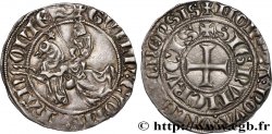 HAINAUT - COMTÉ DE HAINAUT - GUILLAUME Ier Demi-gros au cavalier ou baudequin
