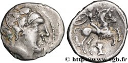 PICTONES / BITURIGES - MID-WESTERN, Unspecified Drachme au cavalier et à la main - P II B