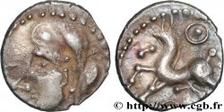 GALLIA - BITURIGES CUBI (Area of Bourges) Denier aux deux annelets