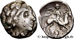 PICTONES / BITURIGES - MID-WESTERN, Unspecified Drachme au cavalier et à la petite tête