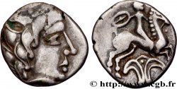 PICTONES / BITURIGES - MID-WESTERN, Unspecified Drachme au cavalier et au fleuron
