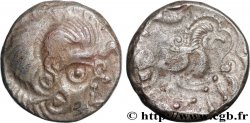 CORIOSOLITES (Région de Corseul, Cotes d Armor) Statère de billon, classe III au nez en epsilon TTB+/TB+