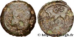 GALLIA BELGICA - SUESSIONES (Area of Soissons) Bronze à la tête janiforme, classe II aux annelets pointés