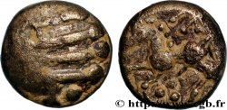 GALLIA BELGICA - REMI (Area of Reims) Quart de statère “aux segments de cercles”, à l’esse et au A