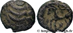 RÈMES (Région de Reims) Quart de statère “aux segments de cercles”, cheval à gauche