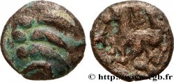 GALLIA BELGICA - REMI (Area of Reims) Quart de statère “aux segments de cercles”, cheval à gauche
