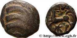 GALLIA BELGICA - REMI (Area of Reims) Quart de statère “aux segments de cercles”, cheval à gauche