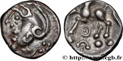 GALLIA - ÆDUI (BIBRACTE, Area of the Mont-Beuvray) Denier à la tête casquée AU