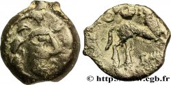 GALLIEN - BELGICA - AMBIANI (Region die Amiens) Bronze au cheval et au sanglier
