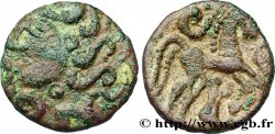 GALLIEN - BELGICA - AMBIANI (Region die Amiens) Bronze au cheval et au sanglier