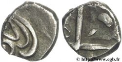 VOLQUES TECTOSAGES (région de Toulouse) Drachme “à la tête cubiste”, indéterminée