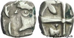 VOLQUES TECTOSAGES (région de Toulouse) Drachme “à la tête cubiste”