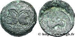 GALLIA BELGICA - SUESSIONES (Area of Soissons) Bronze à la tête janiforme, classe II