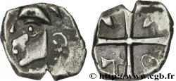 VOLQUES TECTOSAGES (région de Toulouse) Drachme “à la tête cubiste”