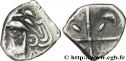 VOLQUES TECTOSAGES (région de Toulouse) Drachme “à la tête cubiste”
