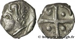 TOLOSATES (région de Vieille-Toulouse) Drachme “à la tête négroïde”, hybride avec oreille