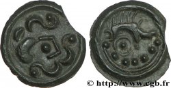 GALLIA BELGICA - SUESSIONES (Area of Soissons) Potin au sanglier, au torque et aux globules