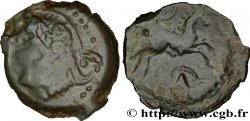 GALLIA BELGICA - MELDI (Area of Meaux) Bronze au cheval, au sanglier et à la rouelle