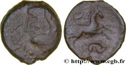 GALLIA BELGICA - MELDI (Regione di Meaux) Bronze au cheval, au sanglier et à la rouelle