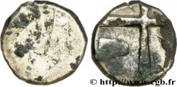 VOLQUES TECTOSAGES (région de Toulouse) Drachme “à la tête cubiste” indéterminée, fourrée