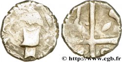 VOLQUES TECTOSAGES (région de Toulouse) Drachme “à la tête cubiste”, S. 33, hache au quatrième canton