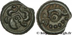 GALLIA BELGICA - SUESSIONES (Región de Soissons) Potin au sanglier, au torque et aux globules