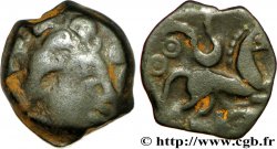 GALLIA BELGICA - AMBIANI (Región de Amiens) Bronze au cheval et au sanglier