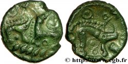 GALLIA - AULERCI EBUROVICES (Región d Evreux) Bronze aux animaux affrontés