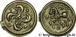 GALLIA BELGICA - SUESSIONES (Regione de Soissons) Potin au swastika, stylisé