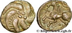 HELVETES / VINDELICI, incertaines (Suisse, Allemagne du Sud actuelle) Denier d argent au rameau, revers à la fougère