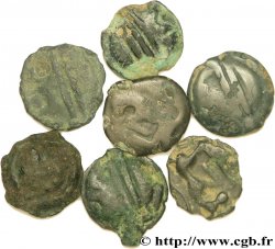 GAULE BELGIQUE - CELTIQUE Lot de 7 potins