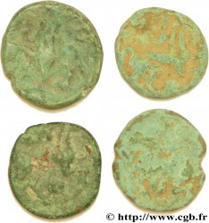 BELLOVAQUES (Région de Beauvais) Lot de 4 bronzes au personnage courant lot