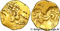GALLIA BELGICA - AMBIANI (Regione di Amiens) Quart de statère “à la tête d indien”
