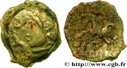 GALLIEN - AULERCI EBUROVICES (Region die Évreux) Bronze DVNICCOS au sanglier devant la bouche
