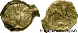 GALLIEN - BELGICA - AMBIANI (Region die Amiens) Bronze au cheval et au sanglier