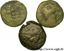 DANUBIAN CELTS - PANNONIA Lot de trois bronzes au cavalier
