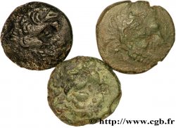 DANAURAUM - PANNONIEN Lot de trois bronzes au cavalier