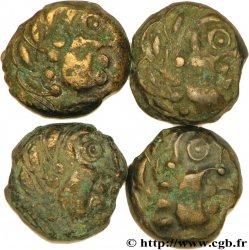 SÉNONS (région de Sens) Lot de 4 bronzes YLLYCCI à l’oiseau, classe VI
