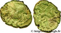 GALLIA BELGICA - AMBIANI (Región de Amiens) Bronze au sanglier enseigne et au cheval