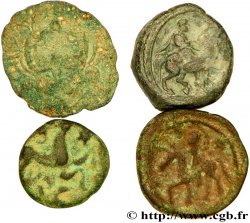 GALLO-BELGIAN - CELTIC Lot de 4 bronzes