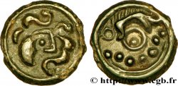 GALLIA BELGICA - SUESSIONES (Regione de Soissons) Potin au sanglier, au torque et aux globules